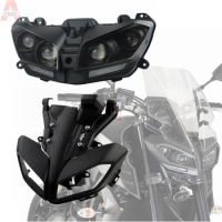 Motorcycle LED Headlight For YAMAHA MT 09 2017 - 2020 Front Head Cowl Upper Nose Fairing Holder Cover Set MT-09 MT09 FZ09 2018