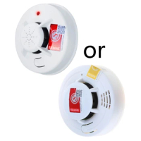 30m Smoke Detector with Light Sound Warning Operated Smoke Alarm Durable