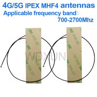 2pcs của IPEX mhf 4G 5G Wifi Anten hỗ trợ 700-2700MHz đầy đủ ban nhạc cho L860-GL dw5811e dw5821e