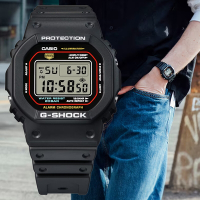CASIO 卡西歐 G-SHOCK 經典原創配色 數位電子錶 DW-5600RL-1