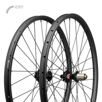 Bicycle 29er MTB Carbon Wheelset XC2927 Carbon Wheels 15*100 12*142 27mm Width tubeless ready