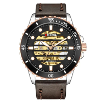 Jam Tangan BELLEDA Jam Tangan Pria BELLEDA 9352 -1 Otomatis Tali Kulit Diameter 4.5CM Branded Wate