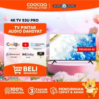 COOCAA 43 inch Smart Digital TV - 4K - UHD - Dolby Audio - Youtube - Mirroring - Boundless -Browser 
