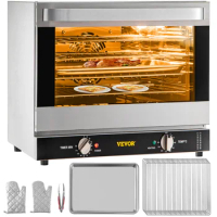 VEVOR 21L 47L 66L Electric Oven Commercial Multifunction Countertop 3/4-Layer Baking Machine Home Toaster Pizza Convection Oven