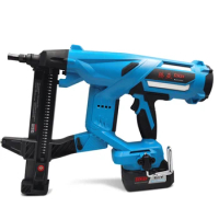 DCCN40A Strong Concrete Nail Gun With Large Capacity 32 Nails Cordless Battery Electric Rechargeable Nail Gun