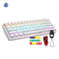 YYHC BT Wired Two Mode 60% Gateron Switch RGB Gaming Anne Pro 2 Mechanical Keyboard