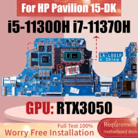 LA-L001P For HP Pavilion 15-DK Laptop Motherboard i5-11300H i7-11370H RTX3050 M53284-001 M53287-001 Notebook Mainboard