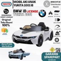 Brecht Mobil Mainan Aki Anak Yukita 1001 BMW i8 Licensed Ban Karet