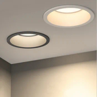 Led Ceiling Anti-Glare LED Recessed Downlight Round White Spot Light AC110V 220v Lamps For Living Home Luminaire Homekit Bulb