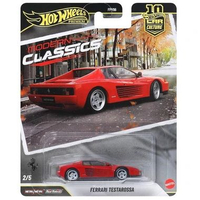 HOT WHEELS 1:64 PREMIUM FERRARI TESTAROSSA MODERN CLASSICS 34801