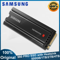 NEW Samsung 980 PRO 1TB 2TB SSD With Heatsink PCIe4.0 Gen 4 NVMe M.2 2280 Internal Solid State for Heat Control PS5 Compatible
