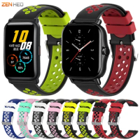 20mm Silicone Watchband For Xiaomi Huami Amazfit GTS 4/3/2 GTR 42mm Bip 3 Replacement Watch Band Strap For Huawei Honor Watch ES
