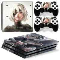Girls Nier PS4 PRO Skin Sticker Decal Cover for ps4 pro Console and 2 Controllers PS4 pro skin Vinyl