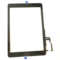 10Pcs Replacement For Ipad 5 Air 1 A1474 A1475 A1476 Touch Screen Digitizer Panel With Home Button Adhesive Front Assembly Glass