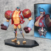 One Piece Anime Figure 18cm FRANKY Action Figures Double Head Interchangeable PVC Collectible Figures Toys Gift