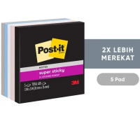 3 M Post-it Super Sticky Notes Simply Serene, 654-5SSNE