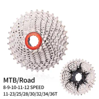 Folding Road Bike Flywheel, MTB Bicycle Freewheel, 8-9-10-11-12 Speed, 11V, 12V Cassette Sprockets, Cycling Free Wheel, 36T, 34T