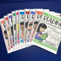 10 Books English Reading Comprehension Improve Intensive Workbooks Phonics Primary School Children 10 Months Learn English