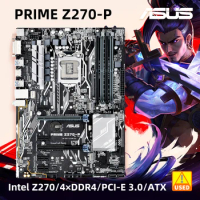 ASUS PRIME Z270-P BOX Intel ATX Motherboard Z270 DDR4 LGA 1151 Socket Supports for Core i7 7700K 6700K i5 6600K 7600K i3 7350K