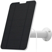 Waterproof Solar Panel 5V 4W Solar Battery Charger 3m/10Ft Cable for Camera 5V Such as Eufy Reolink Zuimimall etc.