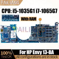 For HP Envy 13-BA Laptop Mainboard LA-J472P i5-1035G1 i7-1065G7 With RAM L94591-601 L94589-601 L98380-601 Notebook Motherboard