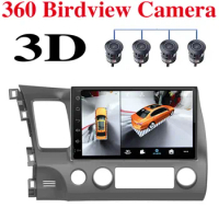 For HONDA Civic 8 FA FD FG FN 2005~2012 Car Multimedia GPS Radio Navigation NAVI Player Integrated CarPlay 360 BirdView 3D