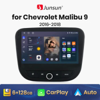 Junsun V1 AI Voice Wireless CarPlay Android Auto Radio for Chevrolet Malibu 9 2016 2017 2018 4G Car Multimedia GPS 2din