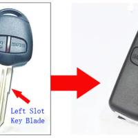 New Style! 2 Buttons Modified Flip Folding Remote Key Shell Case For Mitsubishi Pajero Sport Outlander Grandis ASX