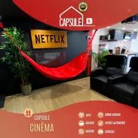 住宿 Capsule Cinéma - Balneo home cinema playstation 5 瓦朗西納