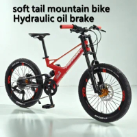 20 inch Children's Mountain Bike Hydraulic Brake Full Suspension MTB Magnesium Alloy soft tail bicicleta Cross Country Bicycle