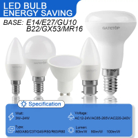 In Stock: GU10 Bulb | 2 pcs LED GU10 GX53 MR16 bulbs, AC 220/240 V, 5 W/9 W/15 W/24 W, energy-saving