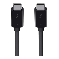 Belkin Thunderbolt 3 USB-C 電線 F2CD084bt0.8MBK 2.6英尺 100W [2美國直購]