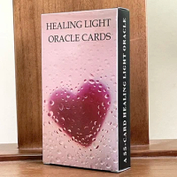 Healing Light Oracle Cards Clarity Tarot Deck Prophecy Divination Taro 12x7cm 55-Cards Fortune Telling Toys Keywords Toro
