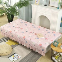 折疊沙發罩無扶手四季通用防滑沙發墊沙發床套罩簡易沙發簡易蓋巾粉紅色 木棉粉45*45抱枕套【不含芯】