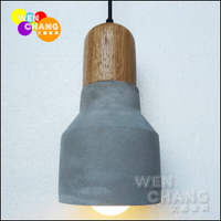 LOFT 工業風 復古 水泥材質 泥作 手電筒吊燈 大款 LC-049-L
