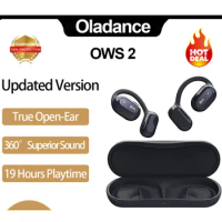 Oladance OWS 2 OWS Updated Version Open Ear Phone Bluetooth 5.3 Wireless Headphone Dual 16.5mm Dynamic Drivers Sports Earbuds