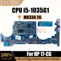 For HP 17-CG Notebook Mainboard LA-J502P L87979-601 i5-1035G1 MX330 2G Laptop Motherboard Full Tested