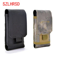 SZLHRSD Outdoor Phone Case For Tele2 Midi LTE Universal Military Tactical Holster Belt Bag Waist For Elephone P12 Sharp Aquos Z2