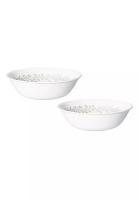 Corelle Corelle 2 Pcs 2000ML Vitrelle Tempered Glass Serving Bowl - Silver Crown