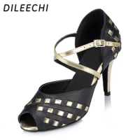 DILEECHI shoes magic dance Latin dance shoes adult shoes dancing Latin women's shoes Genuine leather