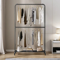 Modern Hangers Space Saver Heavy Duty Clothes Rack Storage Bedroom Wardrobe Clothes Hanger Commodes Perchero Pared Furniture