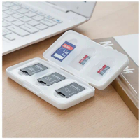 Transparent Memory Card Case Box Storage Holder 6 SD 6TF Micro SD 12Card Cards Hard Bag Waterproof plastic shaped 6TF+6SD