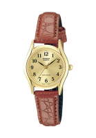 Casio Watches Casio Women's Analog Watch LTP-1094Q-9B Brown Genuine Leather Band Ladies Watch