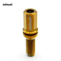 Jntitanti Gr5 Titanium wheel rim bolt screws M14*1.25*28-45mm long head with washer