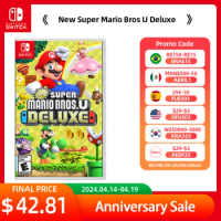 New Super Mario Bros U Deluxe - Games Cartridge Physical Card Party for Switch OLED Lite