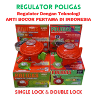 Regulator Gas Poligas Meter Double Lock/Regulator Tekanan Rendah Pengunci Ganda/Regulator Poligas Du