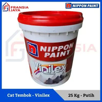 Nippon Paint Vinilex Kembang 25 Kg 300 Putih Cat Dinding Tembok White Vinyl