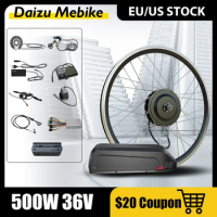 Electric Bike Conversion Kit 36V 500W Ebike Conversion Kit 13AH Battery 26''700C Wheel E bike Front Drive With LED LCD Display