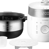 CUCKOO CRP-LHTR0609FW Small Stainless Steel Rice Cooker 6-Cup (Uncooked), 12 Cups (Cooked) with Induction