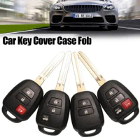 TOY43 Remote Key Case 2/3/4 Buttons Key Case Key Fob Cover for Toyota/Camry 2012 2013 2014 2015 2016 2017/Corolla RAV4